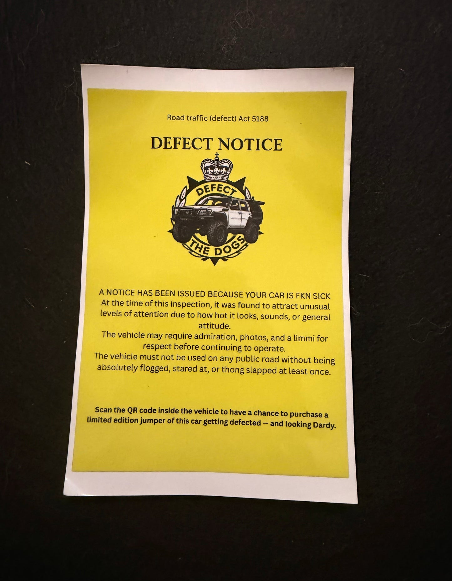 Defect The Dogs - Defect Sticker