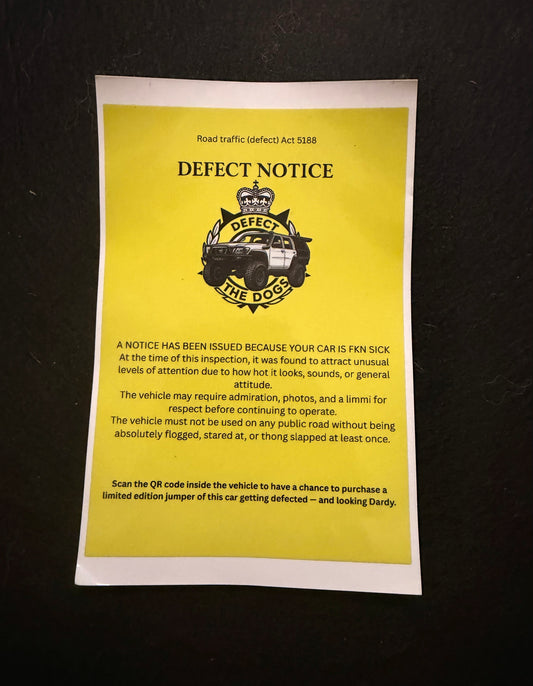 Defect The Dogs - Defect Sticker